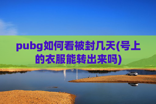 pubg如何看被封几天(号上的衣服能转出来吗)