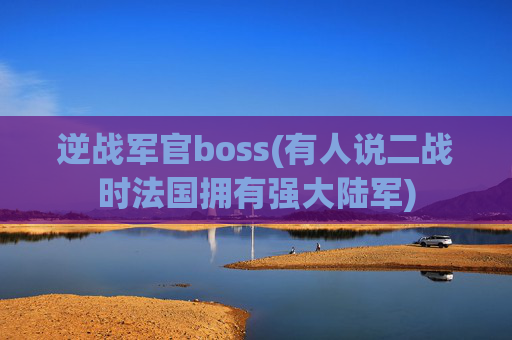 逆战军官boss(有人说二战时法国拥有强大陆军)