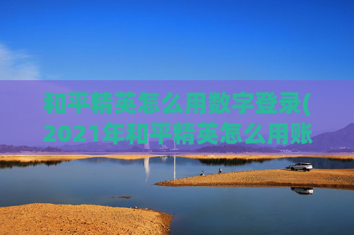 和平精英怎么用数字登录(2021年和平精英怎么用账号和密码登录游戏)