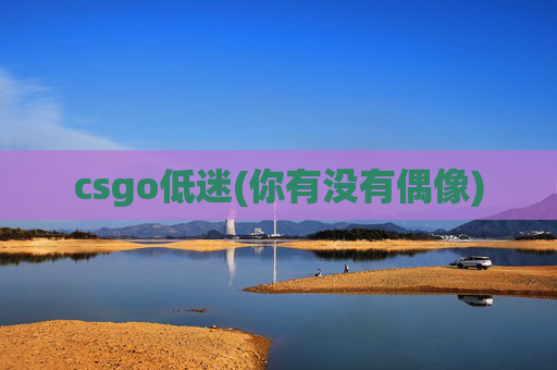 csgo低迷(你有没有偶像)