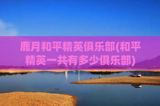 鹿月和平精英俱乐部(和平精英一共有多少俱乐部)