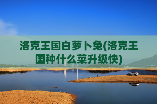 洛克王国白萝卜兔(洛克王国种什么菜升级快)