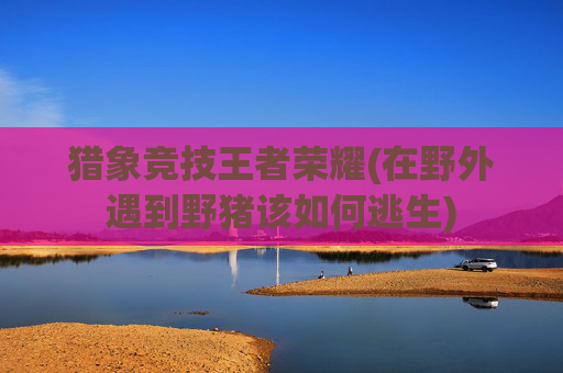 猎象竞技王者荣耀(在野外遇到野猪该如何逃生)