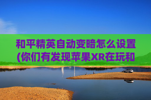 和平精英自动变暗怎么设置(你们有发现苹果XR在玩和平精英的时候)