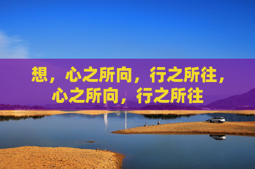 想,心之所向,行之所往,心之所向,行之所往