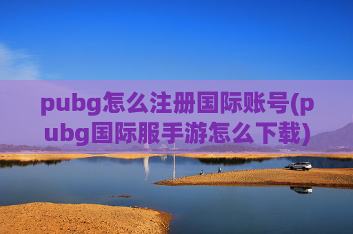 pubg怎么注册国际账号(pubg国际服手游怎么下载)