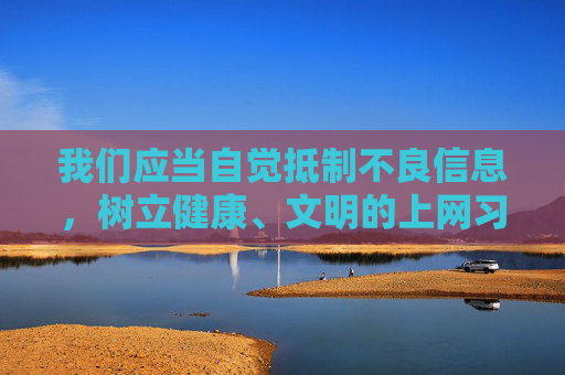 我们应当自觉抵制不良信息,树立健康、文明的上网习惯,选择正规、合法的应用平台获取软件和服务。如发现相关违法信息,请及时向公安机关举报,共同维护清朗的网络空间,抵制不良信息 共护清朗网络