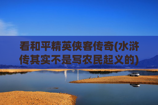 看和平精英侠客传奇(水浒传其实不是写农民起义的)