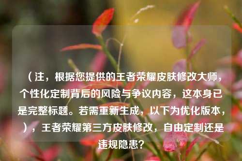 （注，根据您提供的王者荣耀皮肤修改大师，个性化定制背后的风险与争议内容，这本身已是完整标题。若需重新生成，以下为优化版本，），王者荣耀第三方皮肤修改，自由定制还是违规隐患？