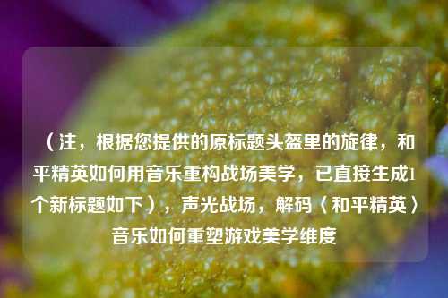 （注，根据您提供的原标题头盔里的旋律，和平精英如何用音乐重构战场美学，已直接生成1个新标题如下），声光战场，解码〈和平精英〉音乐如何重塑游戏美学维度