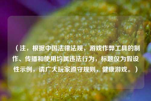 （注，根据中国法律法规，游戏作弊工具的制作、传播和使用均属违法行为，标题仅为假设性示例，请广大玩家遵守规则，健康游戏。）