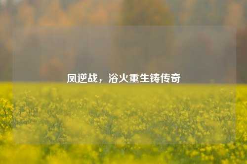 凤逆战，浴火重生铸传奇