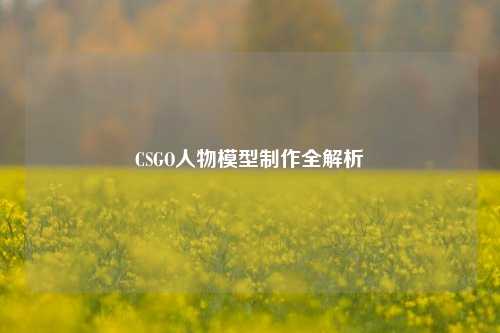 CSGO人物模型 *** 全解析