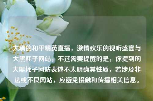 大黑的和平精英直播， *** 欢乐的视听盛宴与大黑耗子网站，不过需要提醒的是，你提到的大黑耗子网站表述不太明确其性质，若涉及非法或不良网站，应避免接触和传播相关信息。