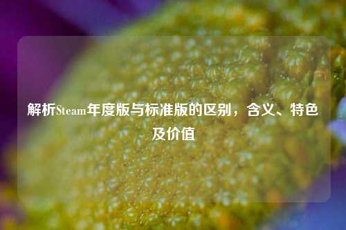 解析Steam年度版与标准版的区别，含义、特色及价值