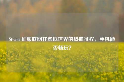 Steam 征服联网在虚拟世界的热血征程，手机能否畅玩？