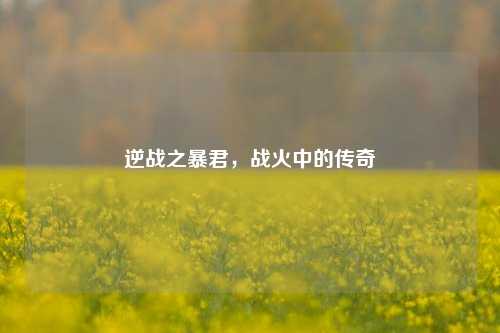 逆战之暴君，战火中的传奇