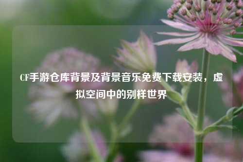 CF手游仓库背景及背景音乐免费下载安装，虚拟空间中的别样世界