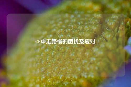 CF中走路慢的困扰及应对