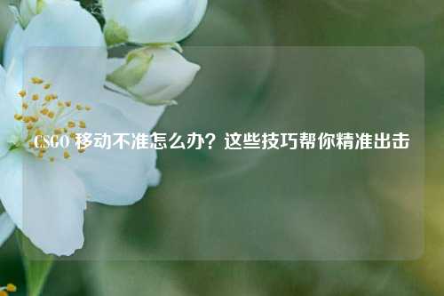 CSGO 移动不准怎么办？这些技巧帮你精准出击