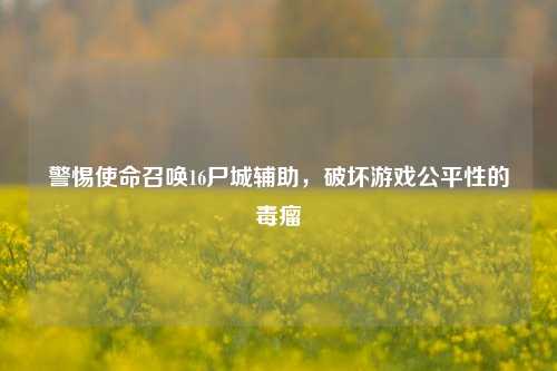 警惕使命召唤16尸城辅助，破坏游戏公平性的毒瘤