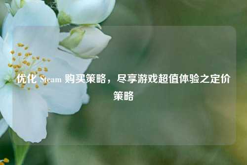 优化 Steam 购买策略，尽享游戏超值体验之定价策略