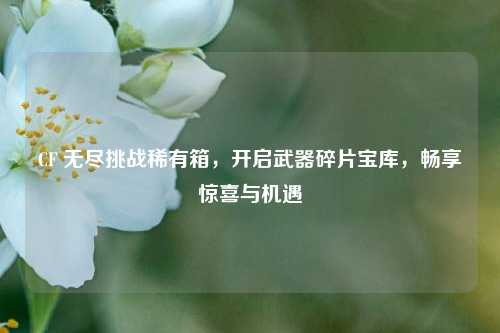 CF 无尽挑战稀有箱，开启武器碎片宝库，畅享惊喜与机遇