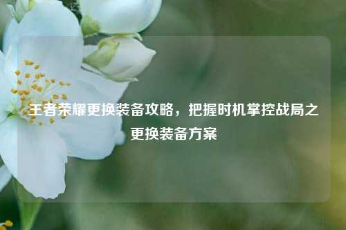 王者荣耀更换装备攻略，把握时机掌控战局之更换装备方案