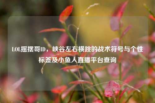 LOL摇摆哥ID，峡谷左右横跳的战术符号与个性标签及小鱼人直播平台查询