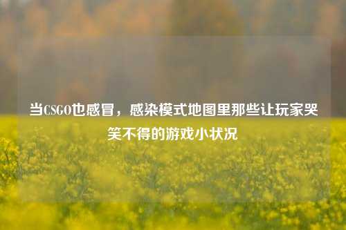 当CSGO也感冒,感染模式地图里那些让玩家哭笑不得的游戏小状况