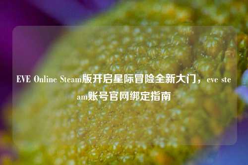 EVE Online Steam版开启星际冒险全新大门,eve steam账号官网绑定指南