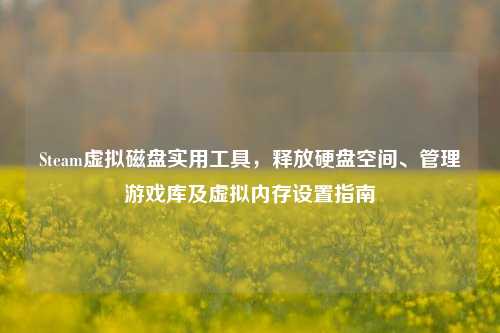 Steam虚拟磁盘实用工具,释放硬盘空间、管理游戏库及虚拟内存设置指南