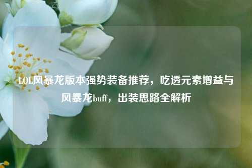 LOL风暴龙版本强势装备推荐,吃透元素增益与风暴龙buff,出装思路全解析