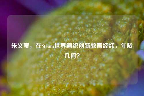 朱义莹,在Steam世界编织创新教育经纬,年龄几何?