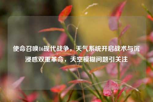 使命召唤16现代战争,天气系统开启战术与沉浸感双重革命,天空模糊问题引关注