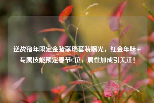 逆战猪年限定金猪献瑞套装曝光,红金年味+专属技能预定春节C位,属性加成引关注!