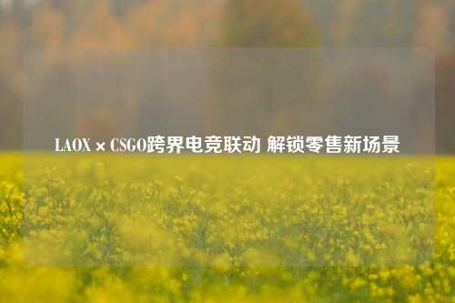 LAOX×CSGO跨界电竞联动 解锁零售新场景