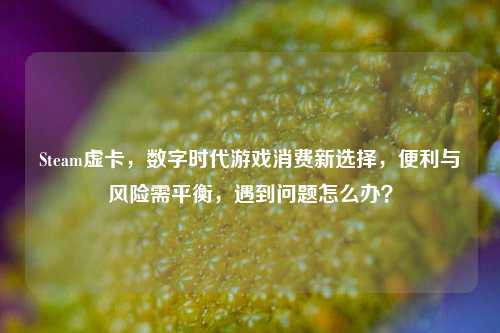 Steam虚卡,数字时代游戏消费新选择,便利与风险需平衡,遇到问题怎么办?