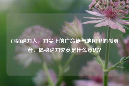 CSGO跑刀人，刀尖上的亡命徒与地图里的孤勇者，揭秘跑刀究竟是什么意思？