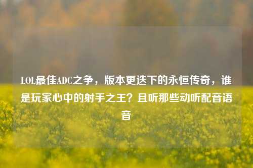 LOL更佳ADC之争,版本更迭下的永恒传奇,谁是玩家心中的射手之王?且听那些动听配音语音