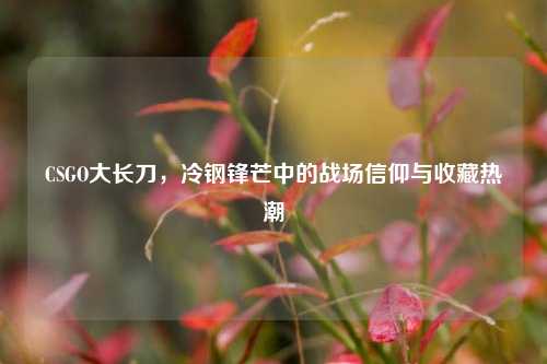 CSGO大长刀,冷钢锋芒中的战场信仰与收藏热潮