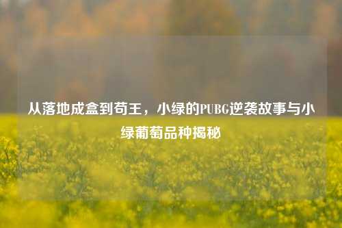 从落地成盒到苟王,小绿的PUBG逆袭故事与小绿葡萄品种揭秘