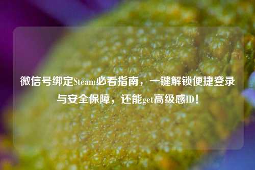 微信号绑定Steam必看指南，一键解锁便捷登录与安全保障，还能get高级感ID！